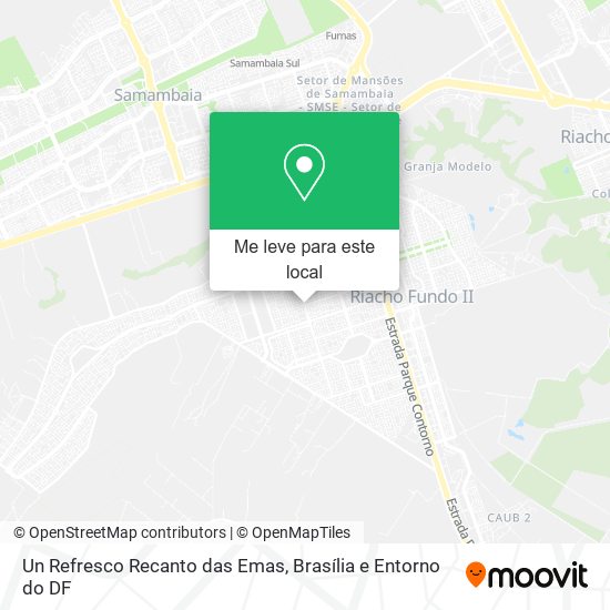 Un Refresco Recanto das Emas mapa