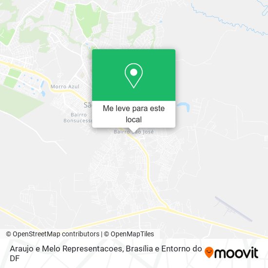 Araujo e Melo Representacoes mapa