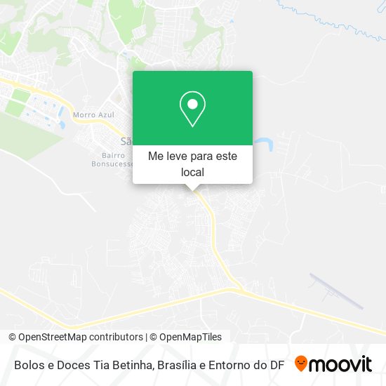 Bolos e Doces Tia Betinha mapa