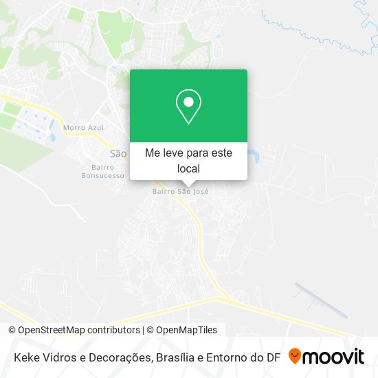 Keke Vidros e Decorações mapa