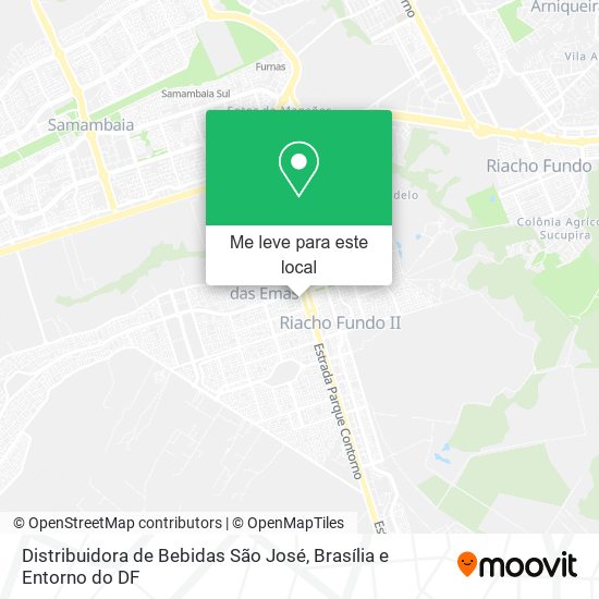 Distribuidora de Bebidas São José mapa