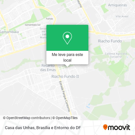 Casa das Unhas mapa