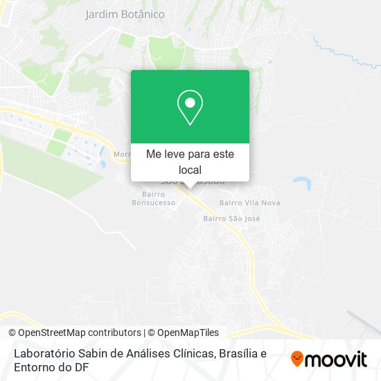 Laboratório Sabin de Análises Clínicas mapa