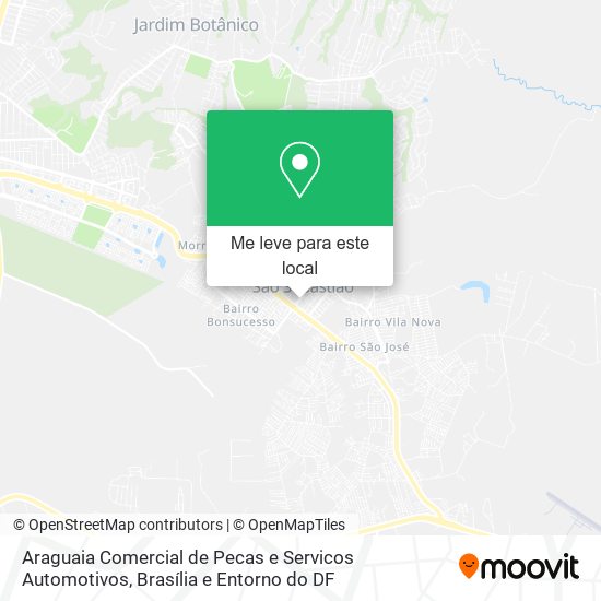 Araguaia Comercial de Pecas e Servicos Automotivos mapa