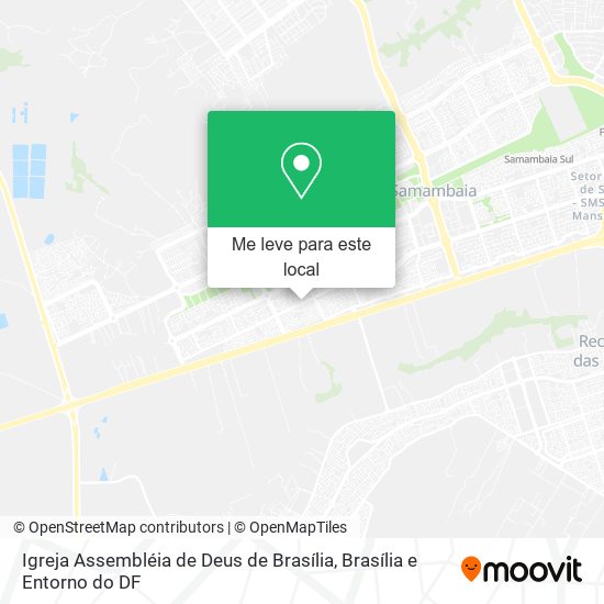 Igreja Assembléia de Deus de Brasília mapa