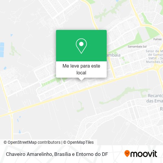 Chaveiro Amarelinho mapa