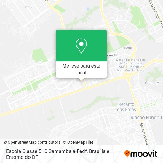 Escola Classe 510 Samambaia-Fedf mapa