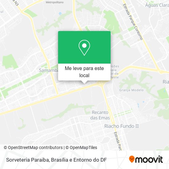 Sorveteria Paraiba mapa