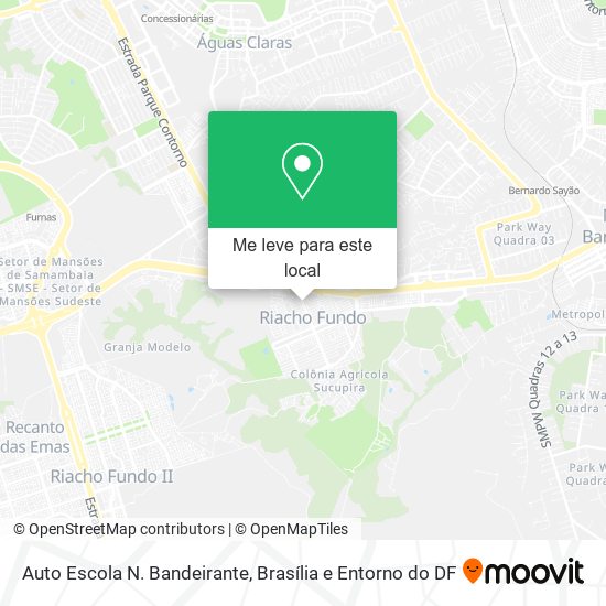 Auto Escola N. Bandeirante mapa
