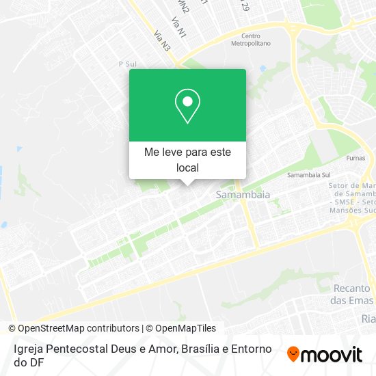 Igreja Pentecostal Deus e Amor mapa