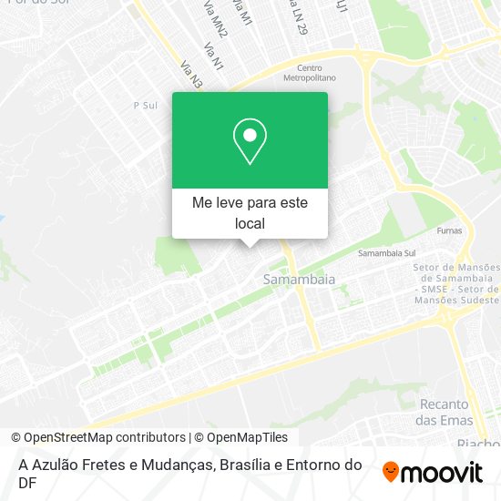A Azulão Fretes e Mudanças mapa