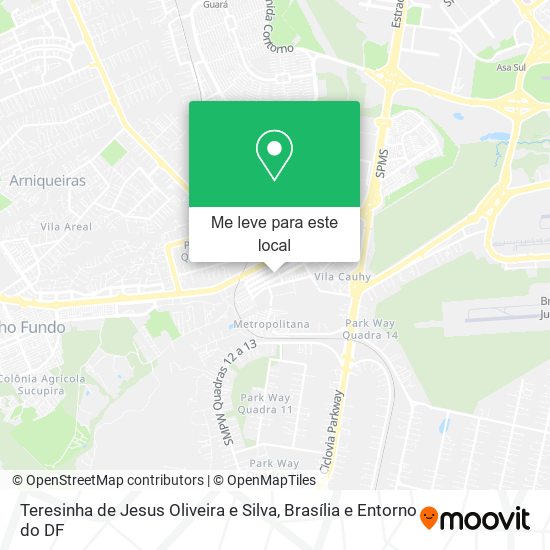 Teresinha de Jesus Oliveira e Silva mapa