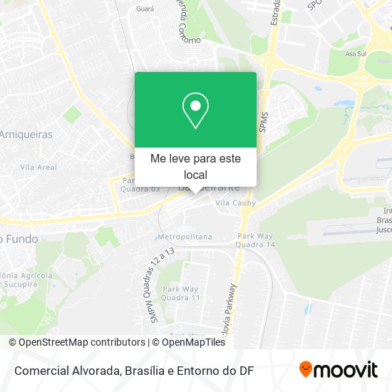 Comercial Alvorada mapa