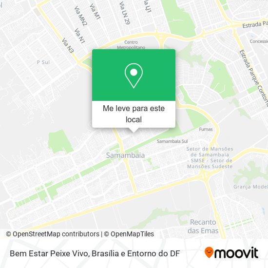 Bem Estar Peixe Vivo mapa