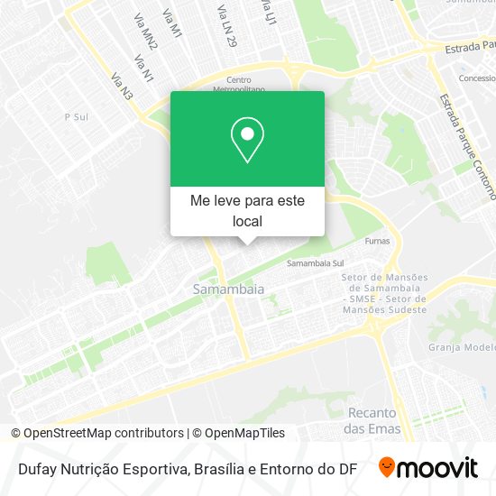 Dufay Nutrição Esportiva mapa