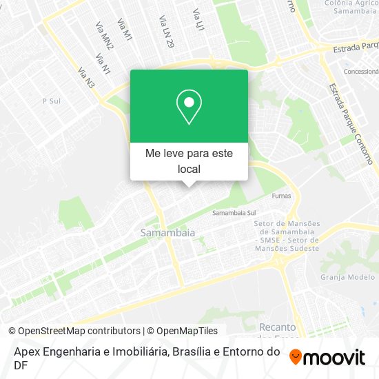 Apex Engenharia e Imobiliária mapa