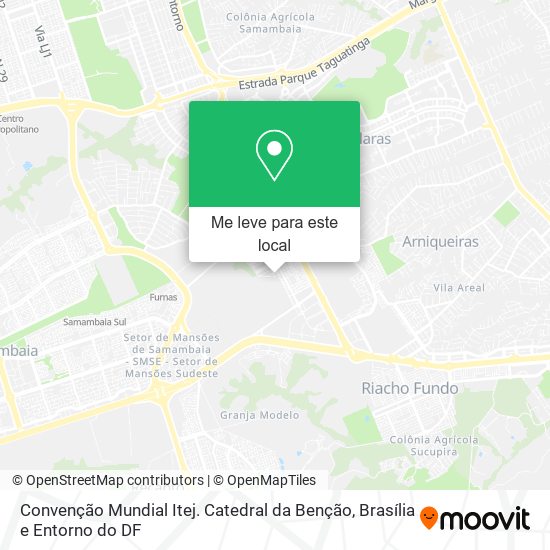 Convenção Mundial Itej. Catedral da Benção mapa
