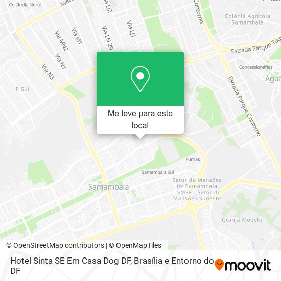 Hotel Sinta SE Em Casa Dog DF mapa