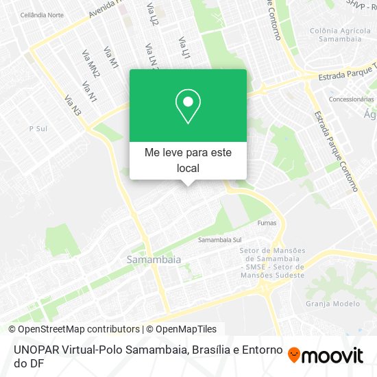 UNOPAR Virtual-Polo Samambaia mapa