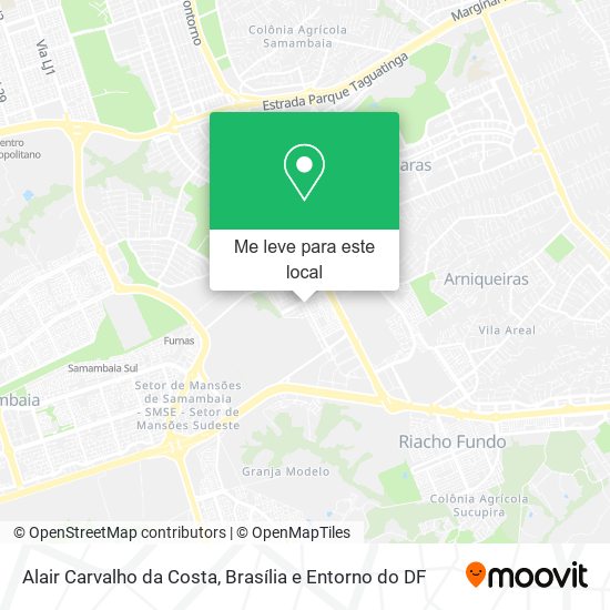Alair Carvalho da Costa mapa