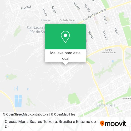 Creusa Maria Soares Teixeira mapa