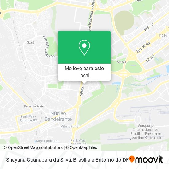 Shayana Guanabara da Silva mapa