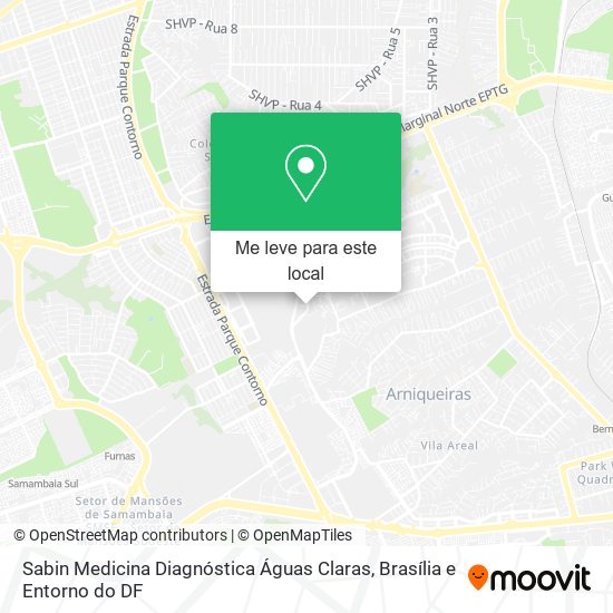Sabin Medicina Diagnóstica Águas Claras mapa
