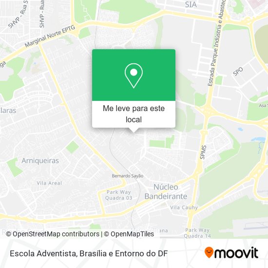 Escola Adventista mapa