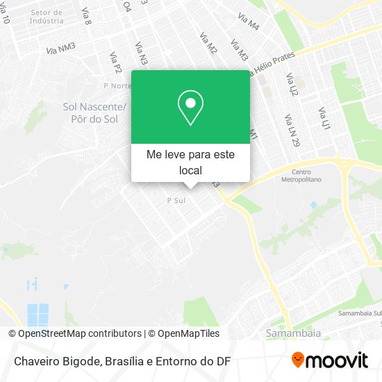 Chaveiro Bigode mapa