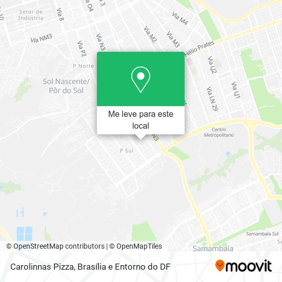 Carolinnas Pizza mapa