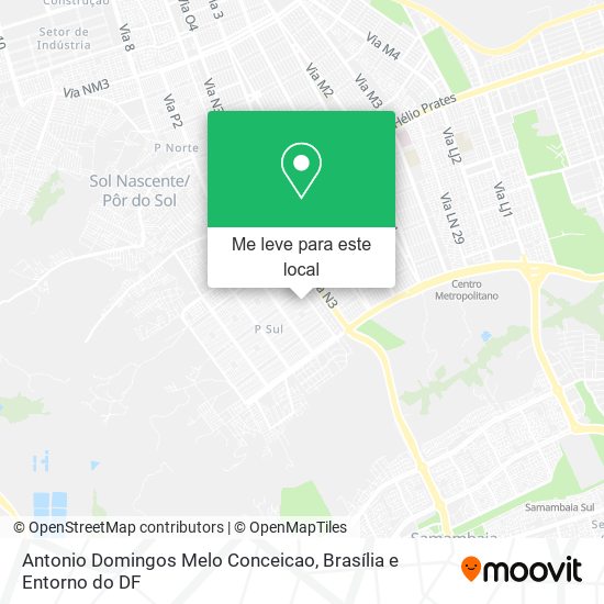Antonio Domingos Melo Conceicao mapa
