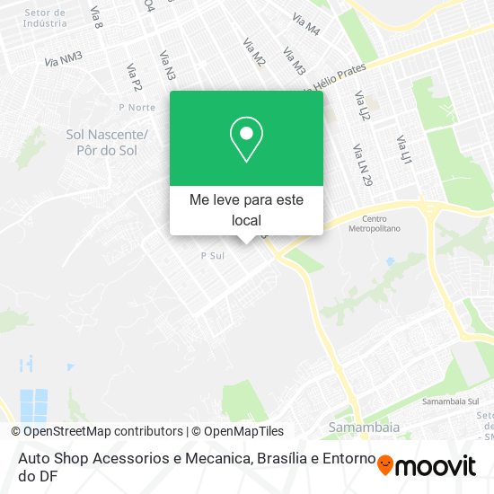 Auto Shop Acessorios e Mecanica mapa