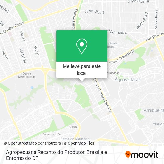 Agropecuária Recanto do Produtor mapa