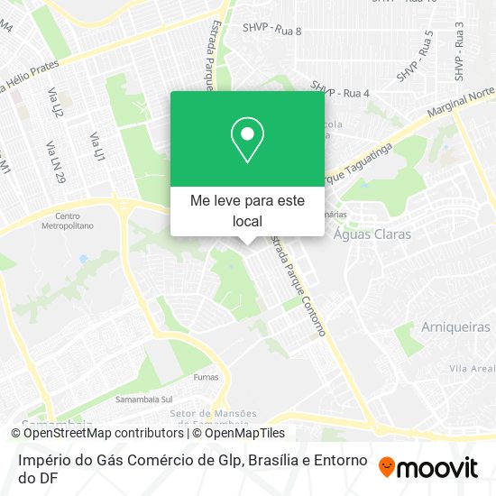 Império do Gás Comércio de Glp mapa