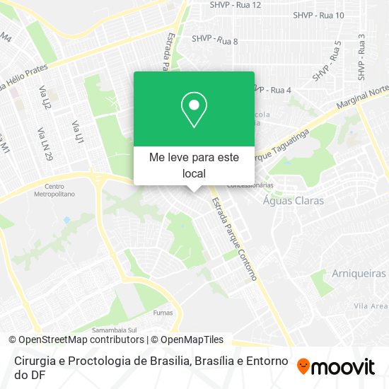 Cirurgia e Proctologia de Brasilia mapa