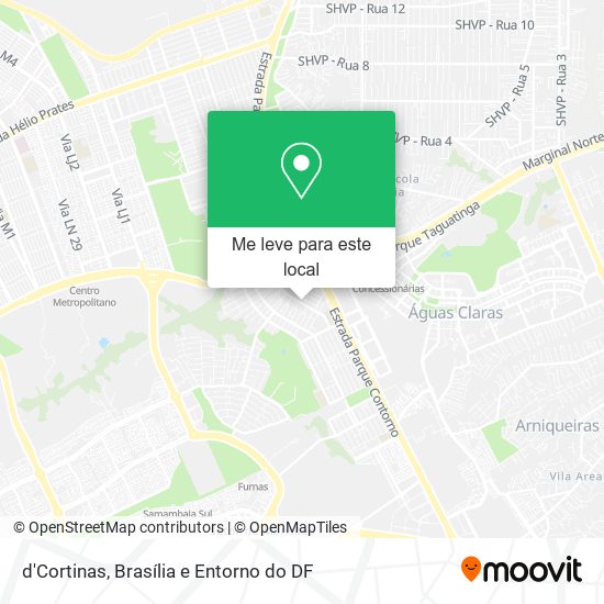 d'Cortinas mapa
