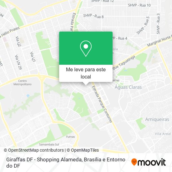 Giraffas DF - Shopping Alameda mapa