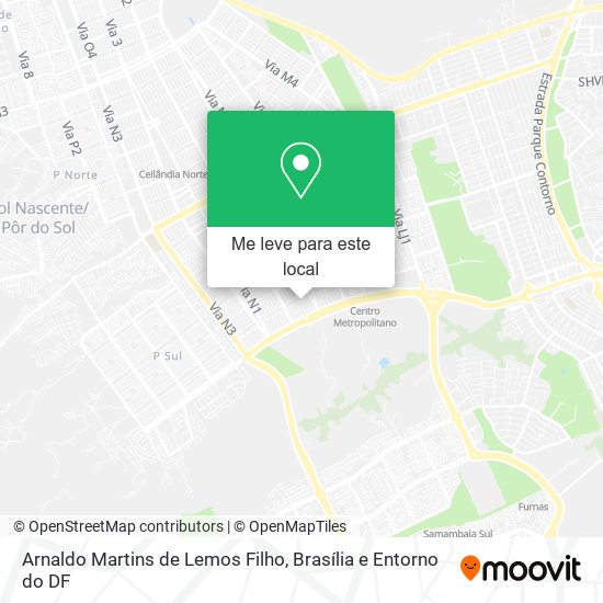 Arnaldo Martins de Lemos Filho mapa