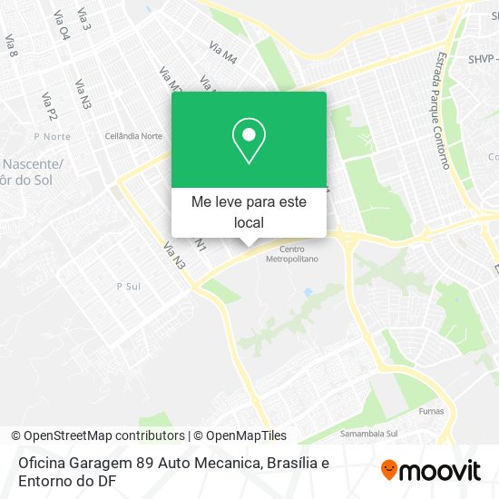Oficina Garagem 89 Auto Mecanica mapa