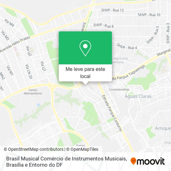 Brasil Musical Comércio de Instrumentos Musicais mapa