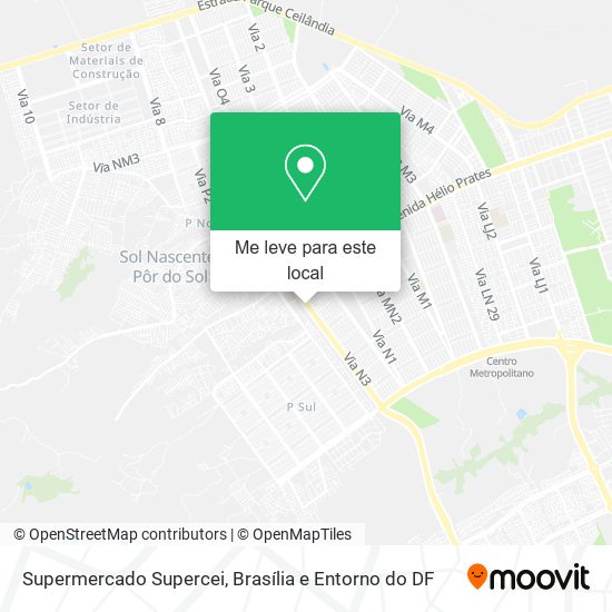 Supermercado Supercei mapa