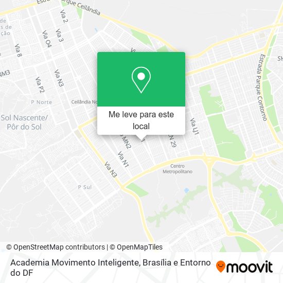 Academia Movimento Inteligente mapa