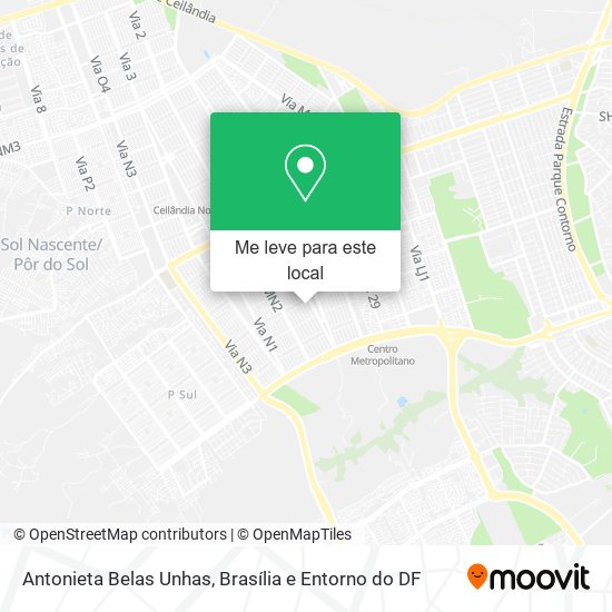 Antonieta Belas Unhas mapa