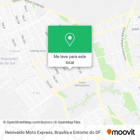 Reinivaldo Moto Express mapa