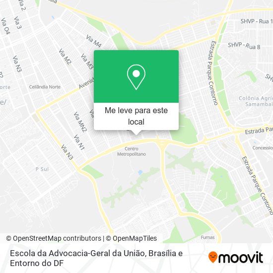 Escola da Advocacia-Geral da União mapa