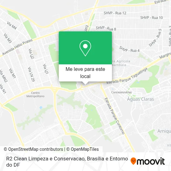 R2 Clean Limpeza e Conservacao mapa