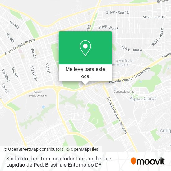 Sindicato dos Trab. nas Indust de Joalheria e Lapidao de Ped mapa