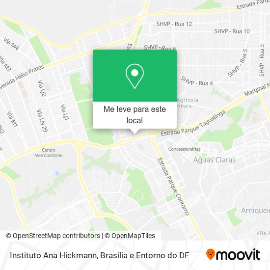 Instituto Ana Hickmann mapa