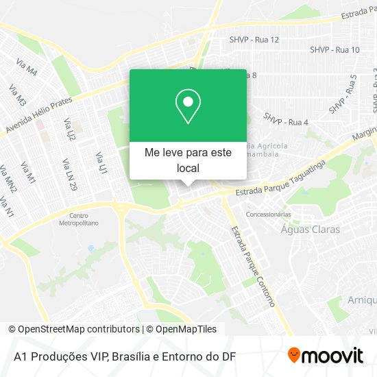 A1 Produções VIP mapa