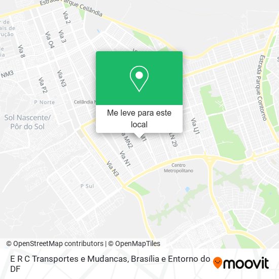 E R C Transportes e Mudancas mapa